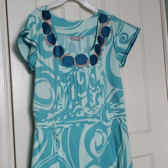 Cotton fit and flare Dress - Picture 3 of 10